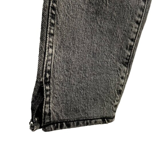 TRAVE‎ DENIM Lawson High Rise Button Fly Slim Straight Leg Jeans • 24 • grey - Picture 8 of 13